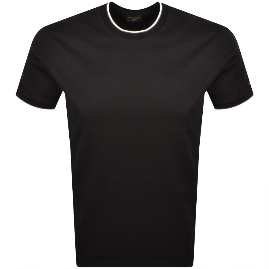Tシャツ・カットソー PAUL  SHARK Men T Shirts C0P1239 11G BLACK PAUL & SHARK Men's Black Logo T-Shirt Size S | eBay